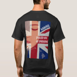 パラダイスの価格アウト泣き叫びWAHINE HIIslandsFlag Tシャツ