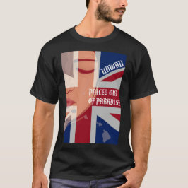 パラダイスの価格アウト泣き叫びWAHINE HIIslandsFlag Tシャツ