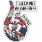 パラダイスの値付けHIホヌトライバルフックHIフラグ シール (正面)