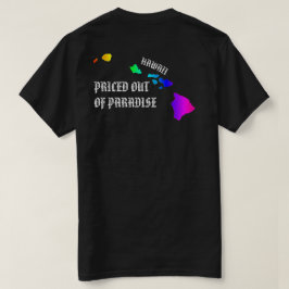 パラダイスの値切りハワイ諸島ネオンレインボー Tシャツ