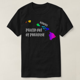パラダイスの値切りハワイ諸島ネオンレインボー Tシャツ