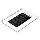 パラダイスの別の日の白黒のノート ノートブック (左側)