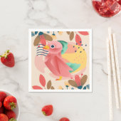 パラダイスの熱帯性鳴鳥 スタンダードカクテルナプキン (インサイチュ)