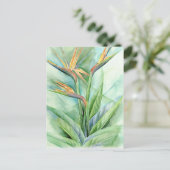 パラダイスの熱帯花絵を描の鳥 – 数々の ポストカード (スタンド正面)