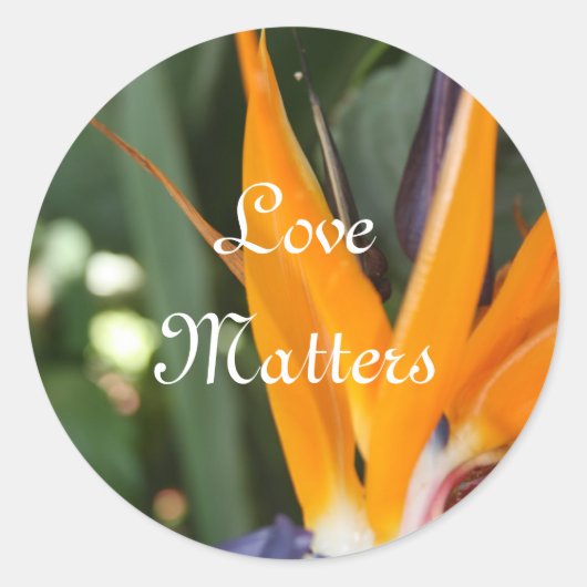 パラダイスの結婚封筒用シール ラウンドシール (正面)