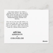 パラダイスの花とジャングル離れの感謝してい鳥 ポストカード (裏面)