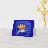 パラダイスの花絵画のグリーティングカード カード (黄色い花)
