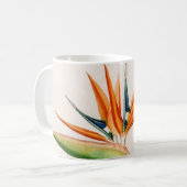 パラダイスの花鳥ヴィンテージ 図解入りの、写真付きの コーヒーマグカップ (正面左)