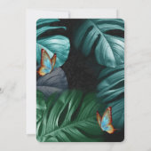 パラダイスの蝶/トロピカルターコイズスプラッシュ 招待状 (裏面)