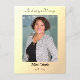 パラダイスの計画あなたの永遠の葬儀カード シーズンポストカード