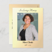 パラダイスの計画あなたの永遠の葬儀カード シーズンポストカード (正面/裏面)