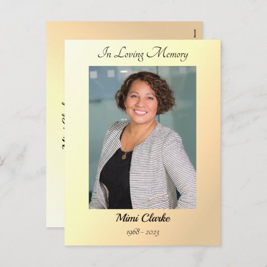 パラダイスの計画あなたの永遠の葬儀カード シーズンポストカード (正面/裏面)