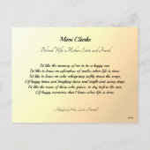 パラダイスの計画あなたの永遠の葬儀カード シーズンポストカード (裏面)