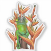 パラダイスの鳥の中のジャクソンのカメレオン シール (正面)