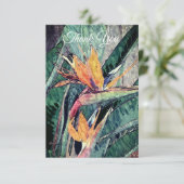 パラダイスの鳥の感謝カード サンキューカード (スタンド正面)