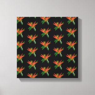 パラダイスの鳥の水色トロピックイ結婚ンク キャンバスプリント