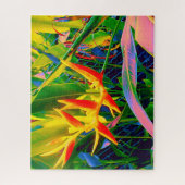 パラダイスの鳥の熱帯の花に挑戦 ジグソーパズル (縦)