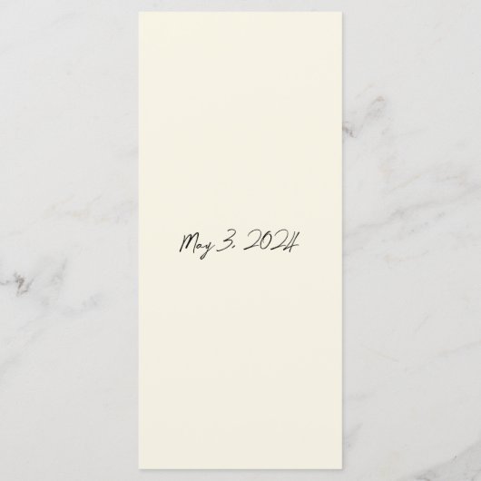 パラダイスの鳥の結婚水の色デザイン メニュー (裏面)