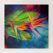 パラダイスの鳥の花 – ミグン絵画ドの芸術 ジグソーパズル (横)