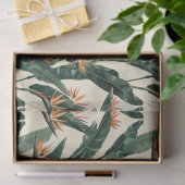 パラダイスの鳥ボタニカルパターンのデコパージュ 薄葉紙 (ギフト)