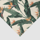 パラダイスの鳥ボタニカルパターンのデコパージュ 薄葉紙 (詳細)