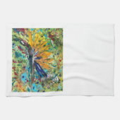 パラダイスの鳥抽象芸術ティータオル キッチンタオル (横)