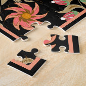 パラダイスの鳥,イラストレーション,庭,ヴィンテージ ジグソーパズル (側面)