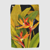 パラダイスの鳥 ゴルフタオル (正面)