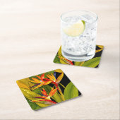 パラダイスの鳥 スクエアペーパーコースター (インサイチュ)