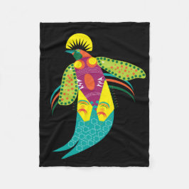 パラダイスの鳥 フリースブランケット