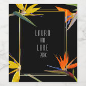 パラダイスの鳥、フローラ ワインラベル (シングルラベル)