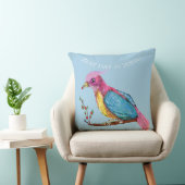 パラダイスの鳥 | 今日が最高の日 スロー枕 クッション (椅子)