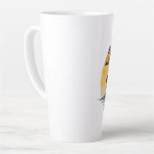 パラダイスは良い場所だ カフェラテマグ (左アングル)