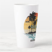 パラダイスは良い場所だ カフェラテマグ (正面)