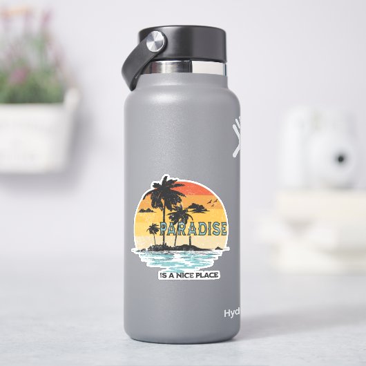 パラダイスは良い場所だ シール (HydroFlask)