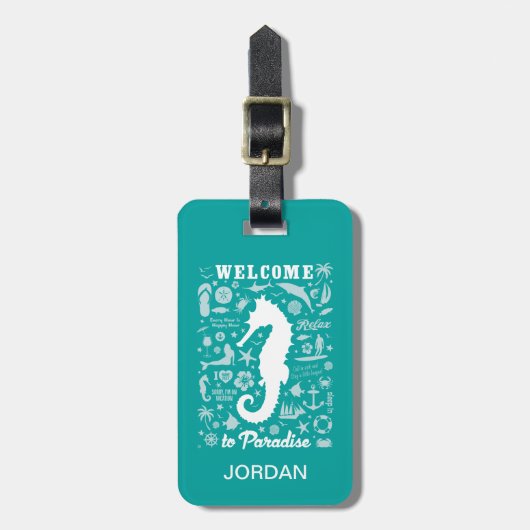 パラダイスへようこそ ラゲッジタグ (正面縦)