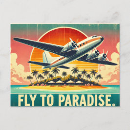 パラダイスへ飛ぶ ポストカード