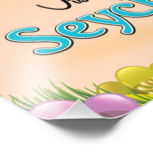 パラダイスを訪れろ！セーシェル旅行ポスター フォトプリント            (角)