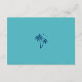 パラダイスアイランドトロピカルビーチ結婚式披露宴 エンクロージャーカード (裏面)