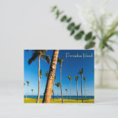パラダイスアイランドランドスケープ ポストカード (スタンド正面)