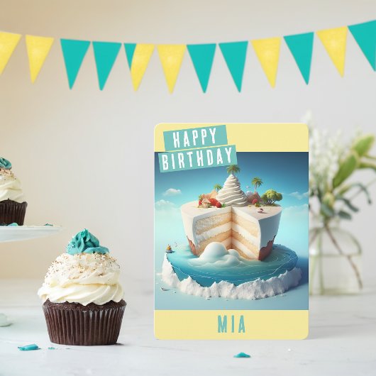 パラダイスアイランド誕生日カード シーズンカード