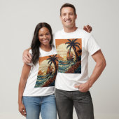 「パラダイスインク:セーラージェリーインスパイアトロピカルビーク Tシャツ (ユニセックス)