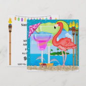 パラダイスウェディング - SRF 招待状 (正面/裏面)