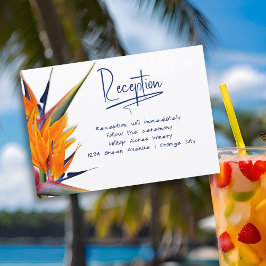 パラダイスエンクロージャカードのウェディングレセプションバード 招待状