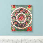 パラダイスオブシャンバラ，チベットのバナー キャンバスプリント (インサイチュ (ウッドフロア))