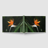 パラダイスオレンジトロピカルフラワーの鳥 ゲストブック (全面)