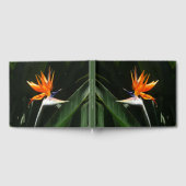 パラダイスオレンジトロピカルフラワーの鳥 ゲストブック (全面)