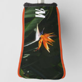 パラダイスオレンジトロピカルフラワーの鳥 ゴルフヘッドカバー (回転90)