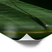 パラダイスオレンジトロピカルフラワーの鳥 ポスター (コーナー)