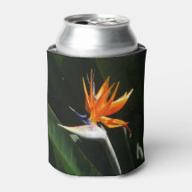 パラダイスオレンジトロピカルフラワーの鳥